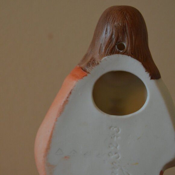 Vintage Antique Sacred Heart of Jesus bisque porcelain Holy water font Germany - Picture 4 of 9